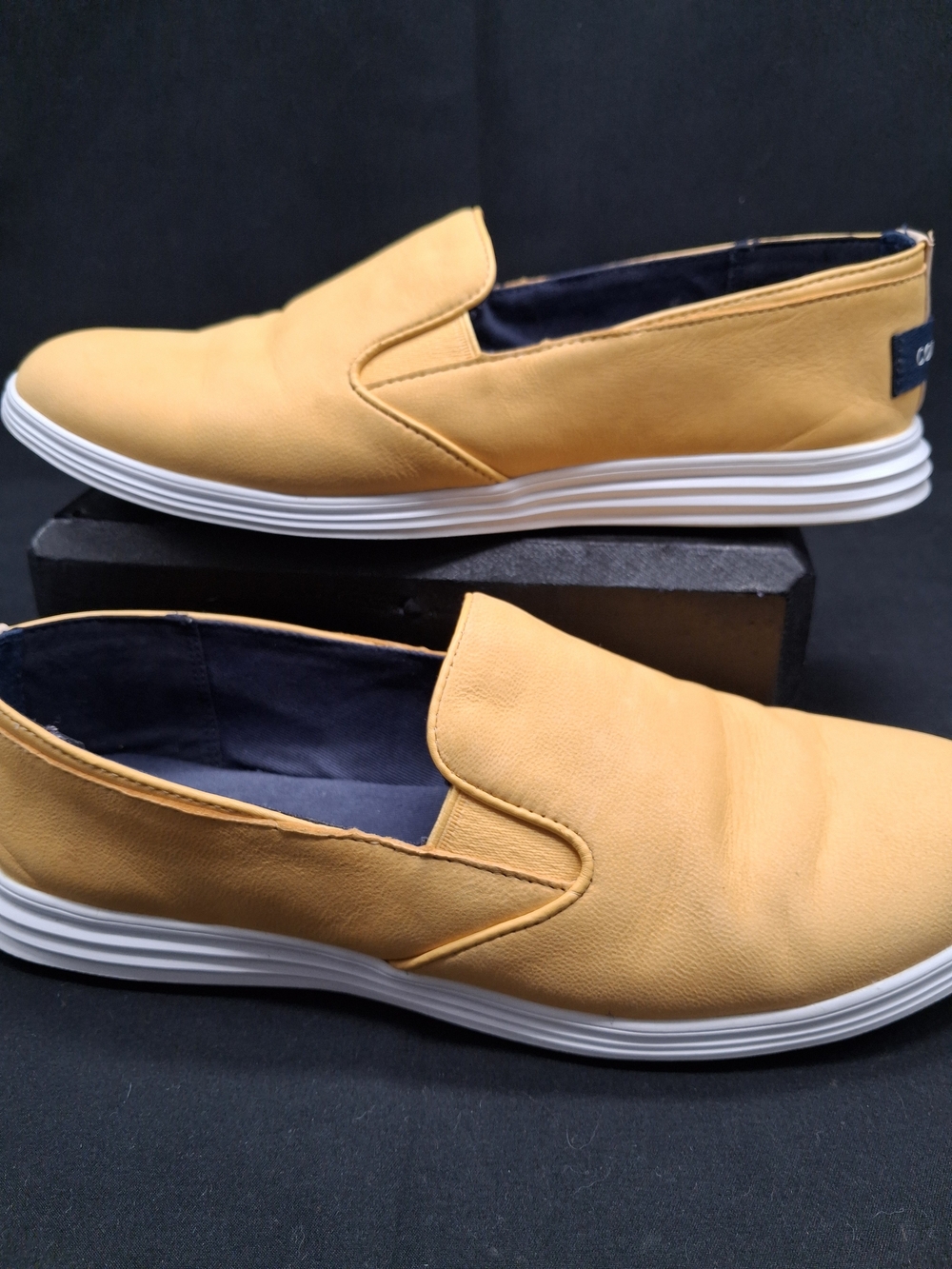 Cole Haan Womens Slip-On Loafers in Mustard Yellow